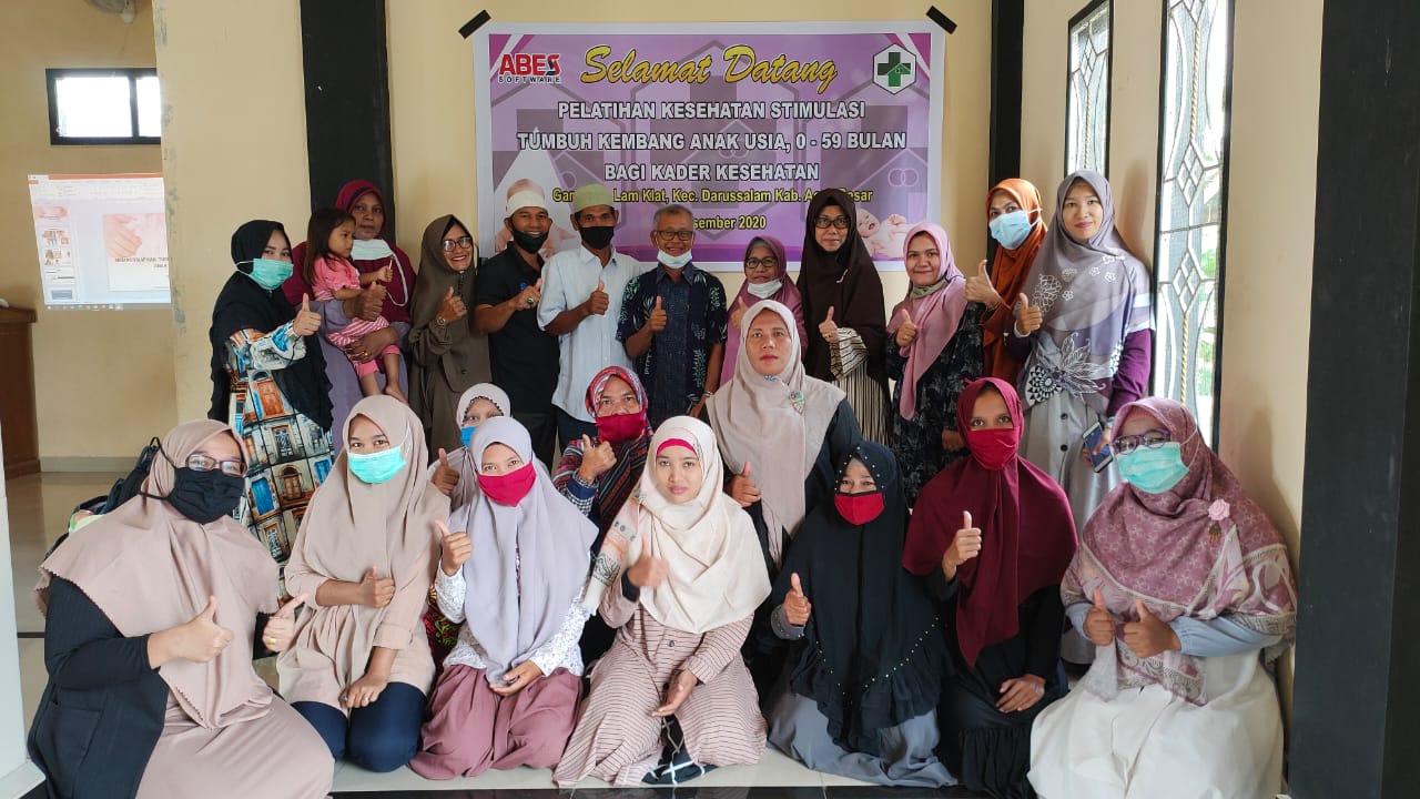 Fakultas keperawatan bekerjasama dengan Gampong Lamklat mengadakan Pelatihan Stimulasi Tumbuh Kembang Anak untuk Kader Kesehatan