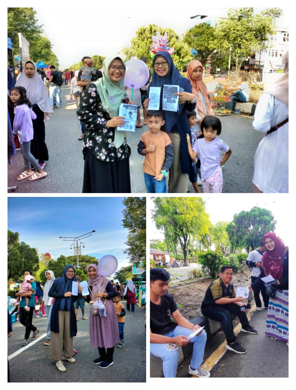 WORLD CANCER DAY di CAR FREE DAY BANDA ACEH Bersama Dosen Fakultas Keperawatan dan Mitra Yayasan Darah Untuk Aceh