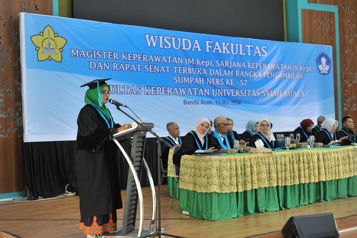 WISUDA FAKULTAS KEPERAWATAN PROGRAM STUDI MAGISTER KEPERAWATAN (M.Kep), SARJANA KEPERAWATAN (S.Kep) DAN RAPAT SENAT TERBUKA DALAM RANGKA PENGAMBILAN SUMPAH PROFESI NERS KE-57