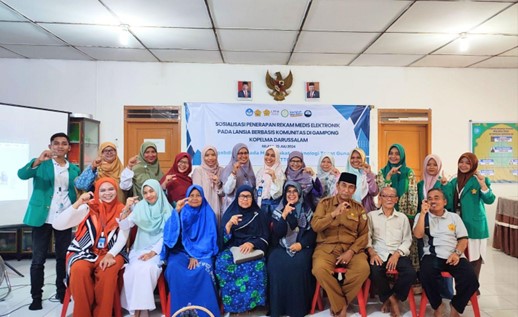 SOSIALISASI PENERAPAN REKAM MEDIS ELEKTRONIK BERBASIS KOMUNITAS PADA LANSIA DI GAMPONG KOPELMA DARUSSALAM