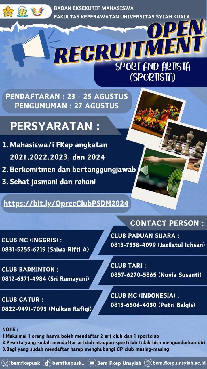 BEM FKEP USK – Open Recruitment