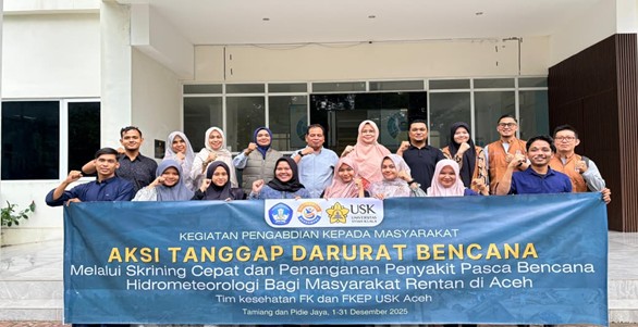 Respons Cepat Bencana: Tim Batch 3 FK-FKep USK Gelar Layanan Kesehatan Darurat di Aceh Tamiang