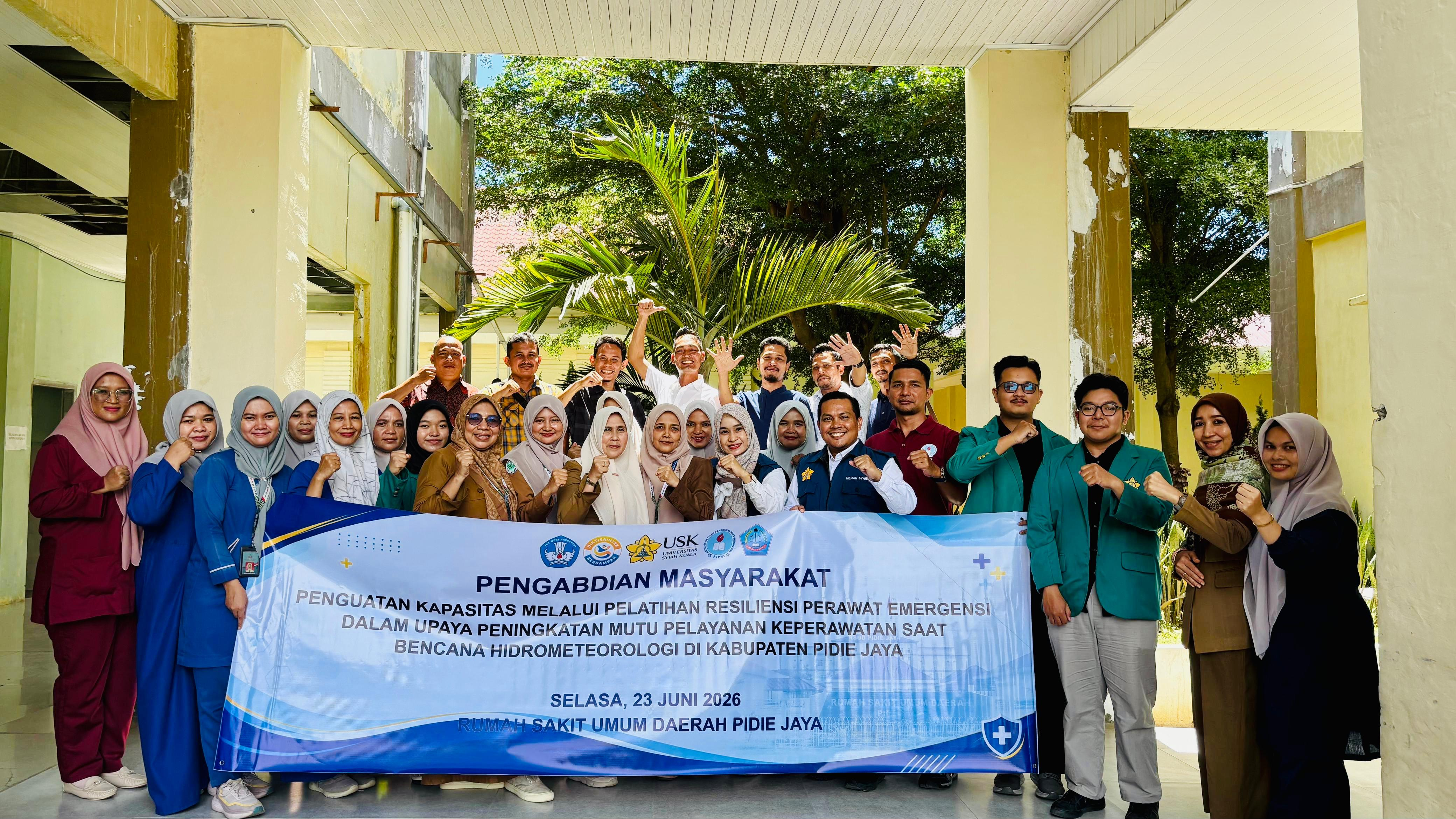 FROM DISASTER TO QUALITY CARE: FKEP USK DAN PSIK UNAYA PERKUAT RESILIENSI PERAWAT IGD DAN IMPLEMENTASI SASARAN KESELAMATAN PASIEN DI RSUD PIDIE JAYA
