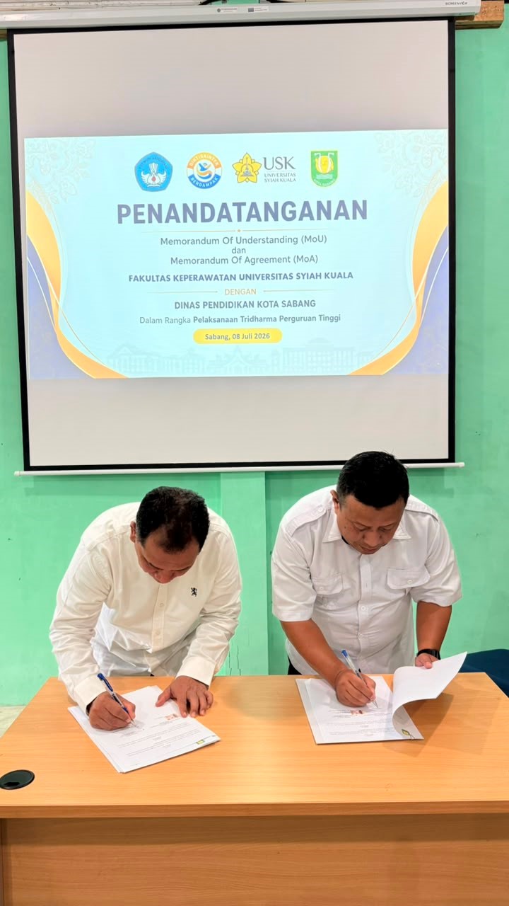 FAKULTAS KEPERAWATAN USK PERKUAT KOLABORASI DI KOTA SABANG MELALUI EDUKASI, PENGABDIAN MASYARAKAT, DAN PENELITIAN BERSAMA